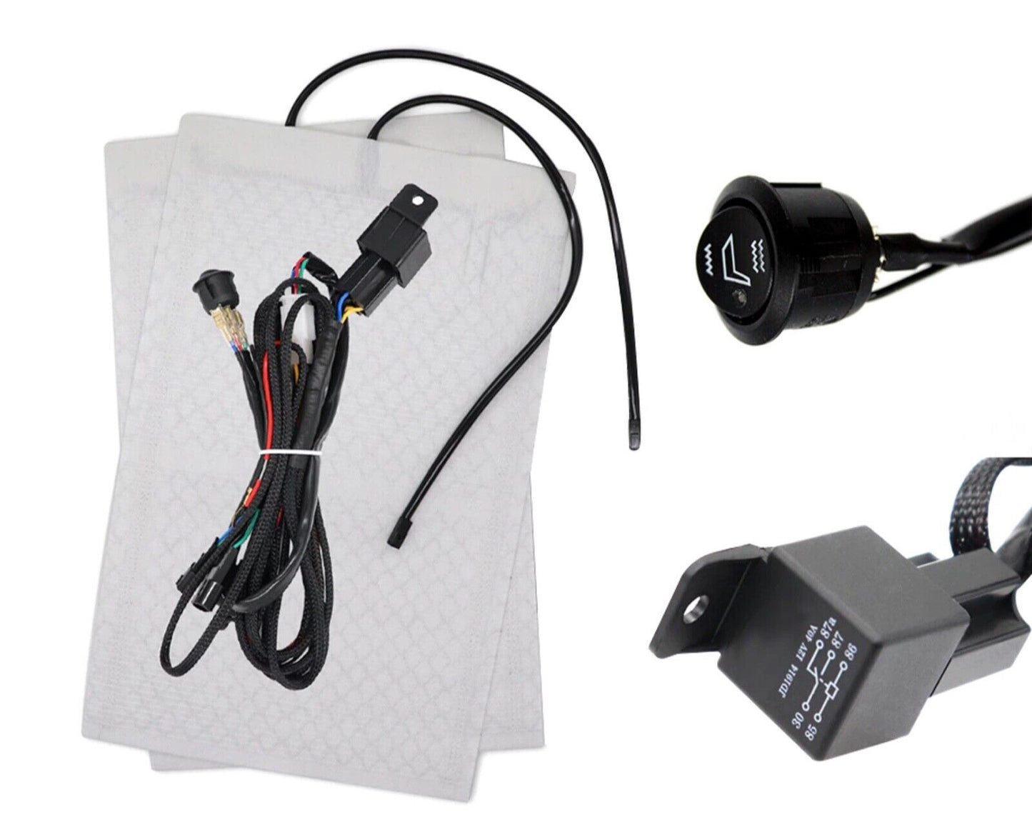 1 Seat universal car seat heater, dual heat setting switch, 12V, AUS stock