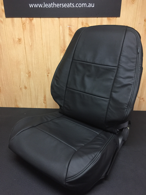 LEATHER SEATS SKINS TRIM KIT FOR FORD TERRITORY BLACK 5 SEATS