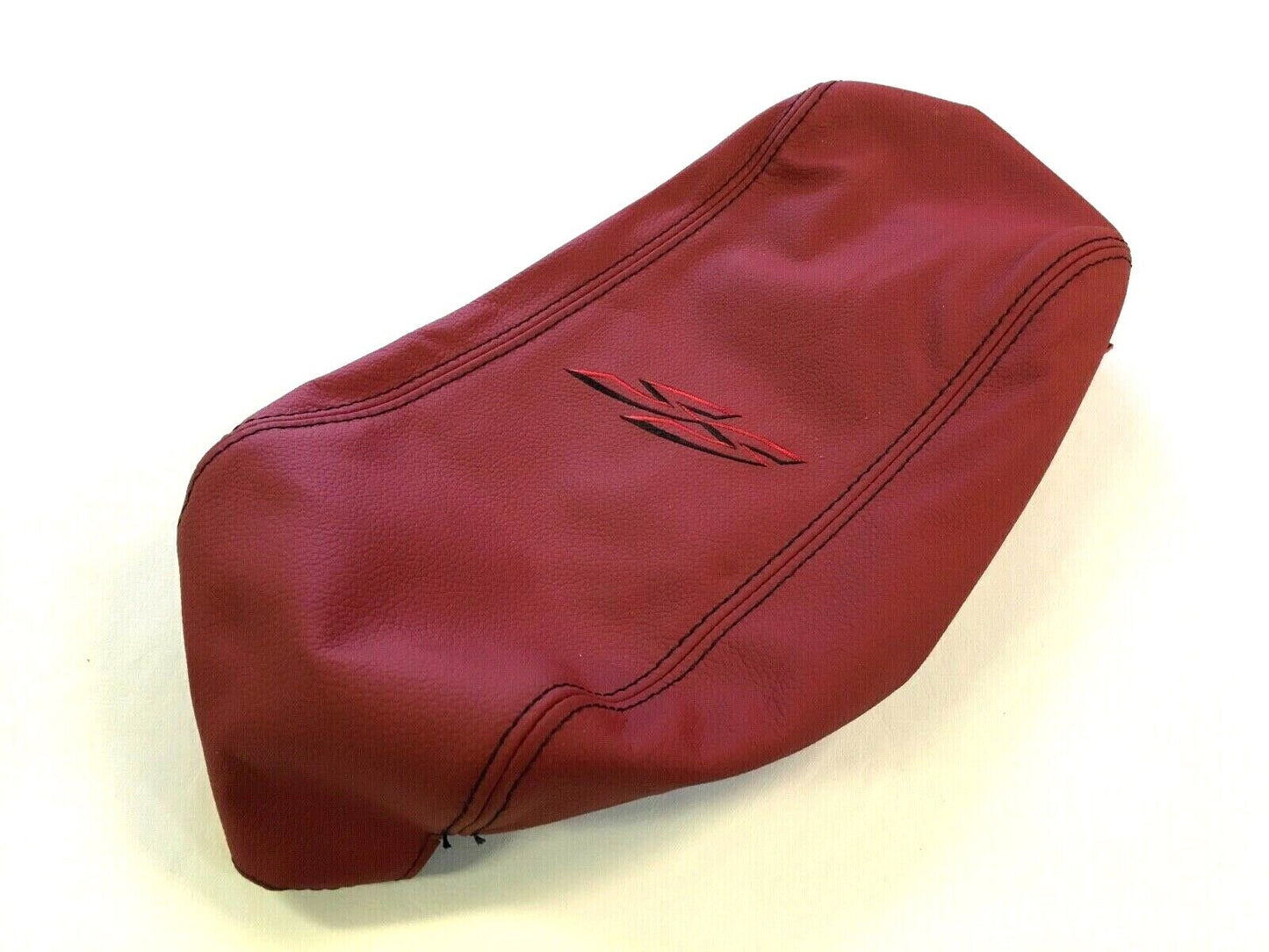 100% LEATHER CUSTOM CONSOLE ARM REST LID COVER TO FIT VY / VZ HOLDEN SS RED HOT