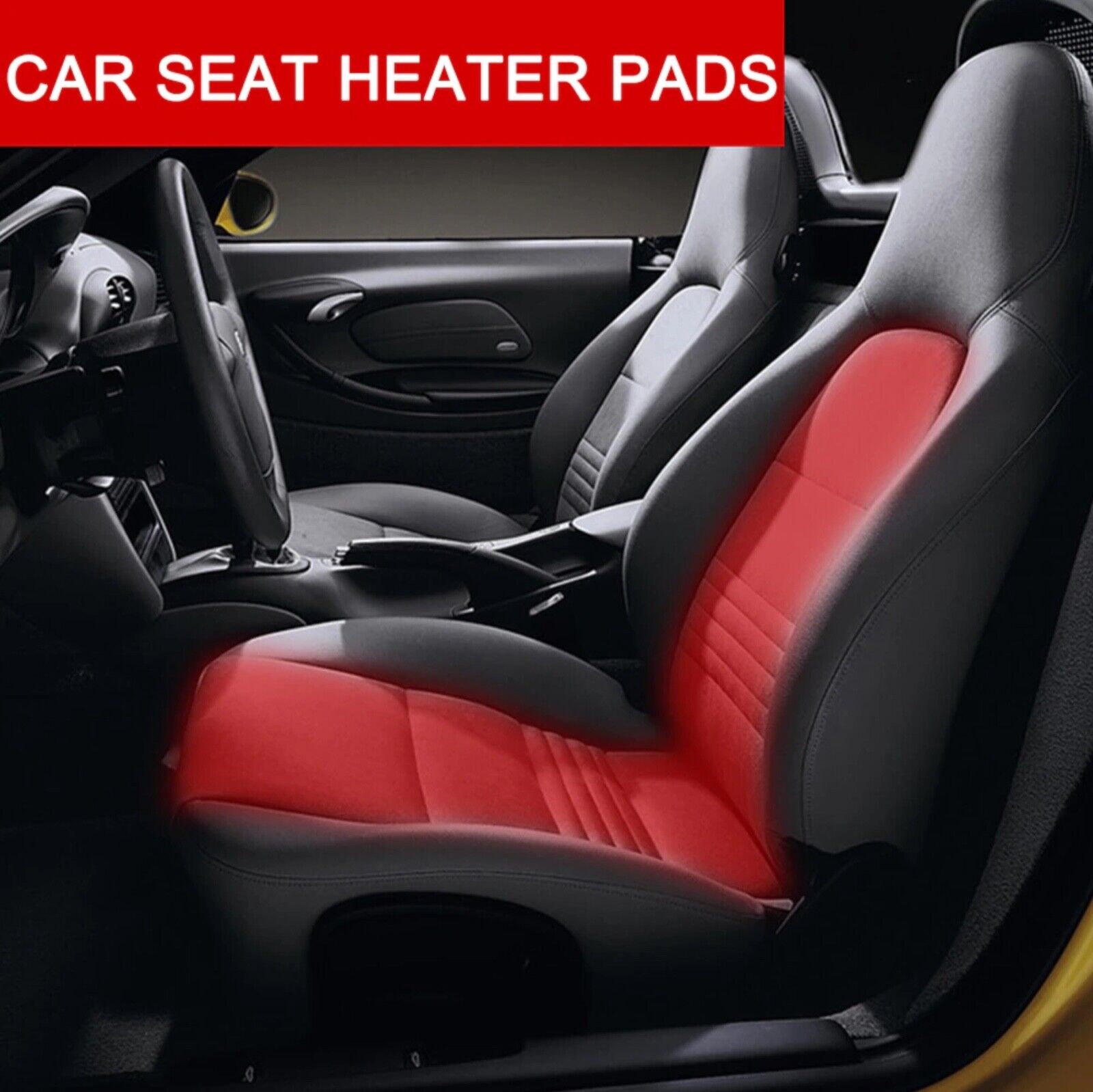 2 Seats universal car seat heaters, dual heat setting switch, 12V, AUS stock