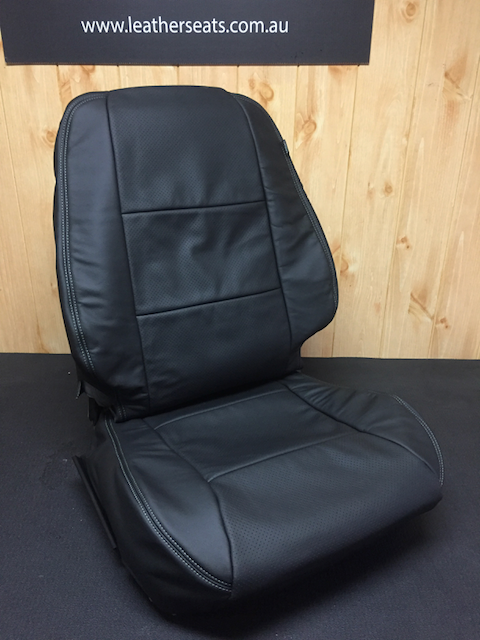 LEATHER SEATS SKINS TRIM KIT FOR FORD TERRITORY BLACK 5 SEATS