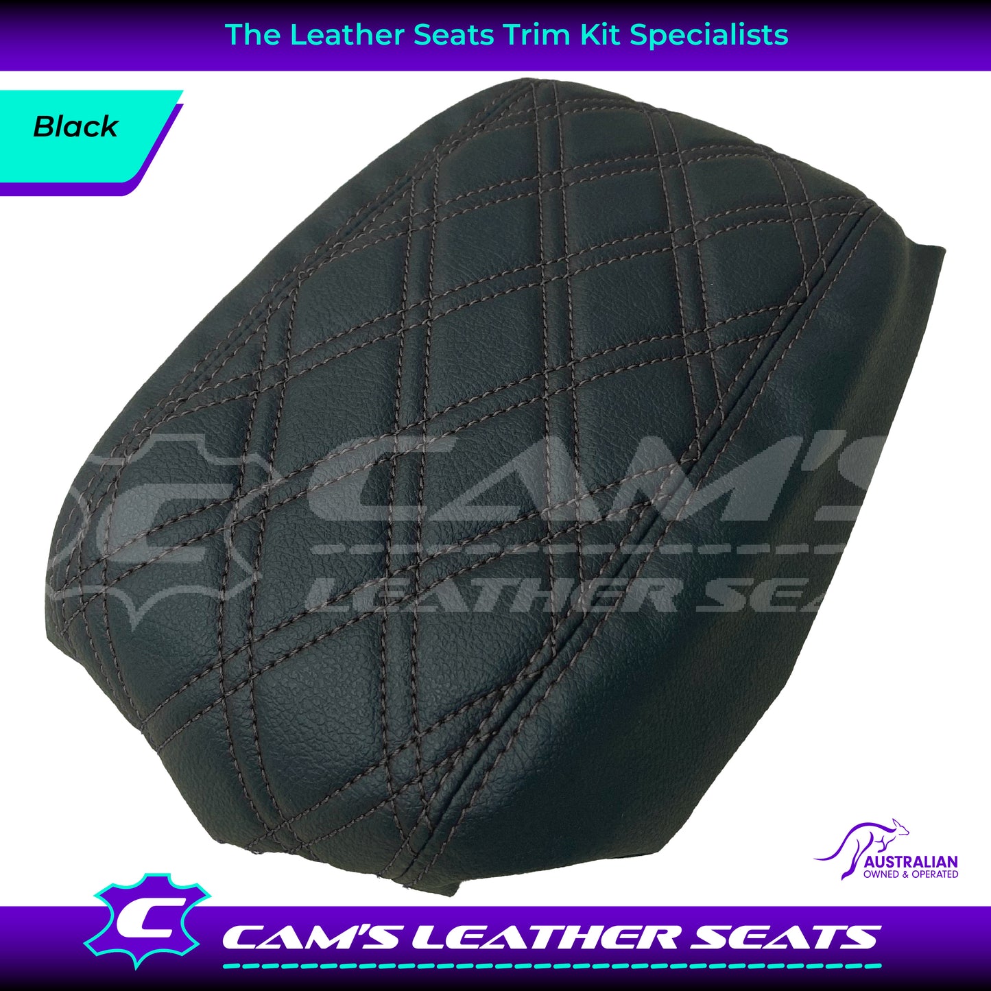 CONSOLE COVER ARM REST CUSTOM TO FIT HOLDEN VT VX VU TWIN DIAMOND STITCH CHOOSE COLOUR
