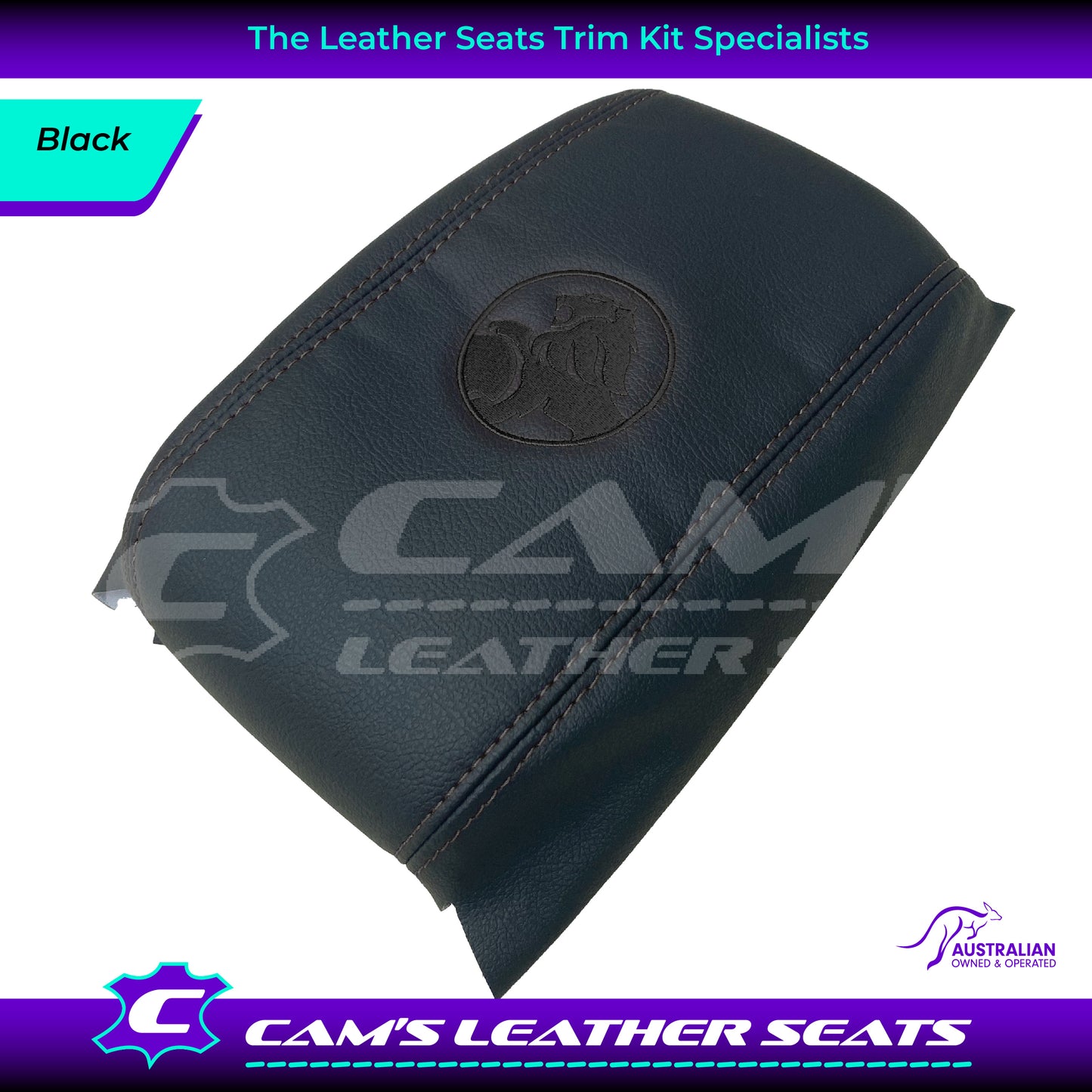 CONSOLE COVER ARM REST CUSTOM TO FIT HOLDEN VT VX VU LION LOGO CHOOSE COLOUR
