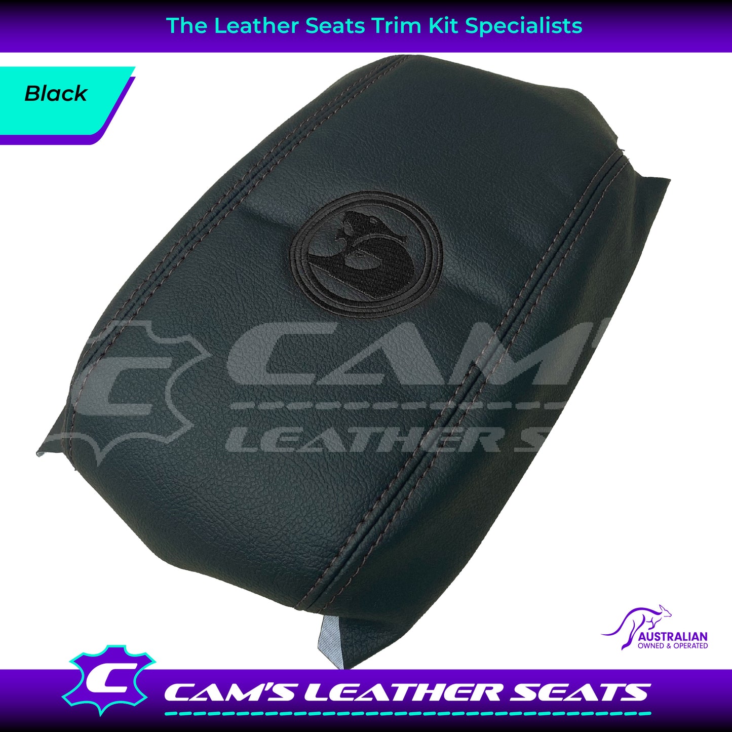 CONSOLE COVER ARM REST CUSTOM TO FIT HOLDEN VT VX VU HSV LOGO CHOOSE COLOUR