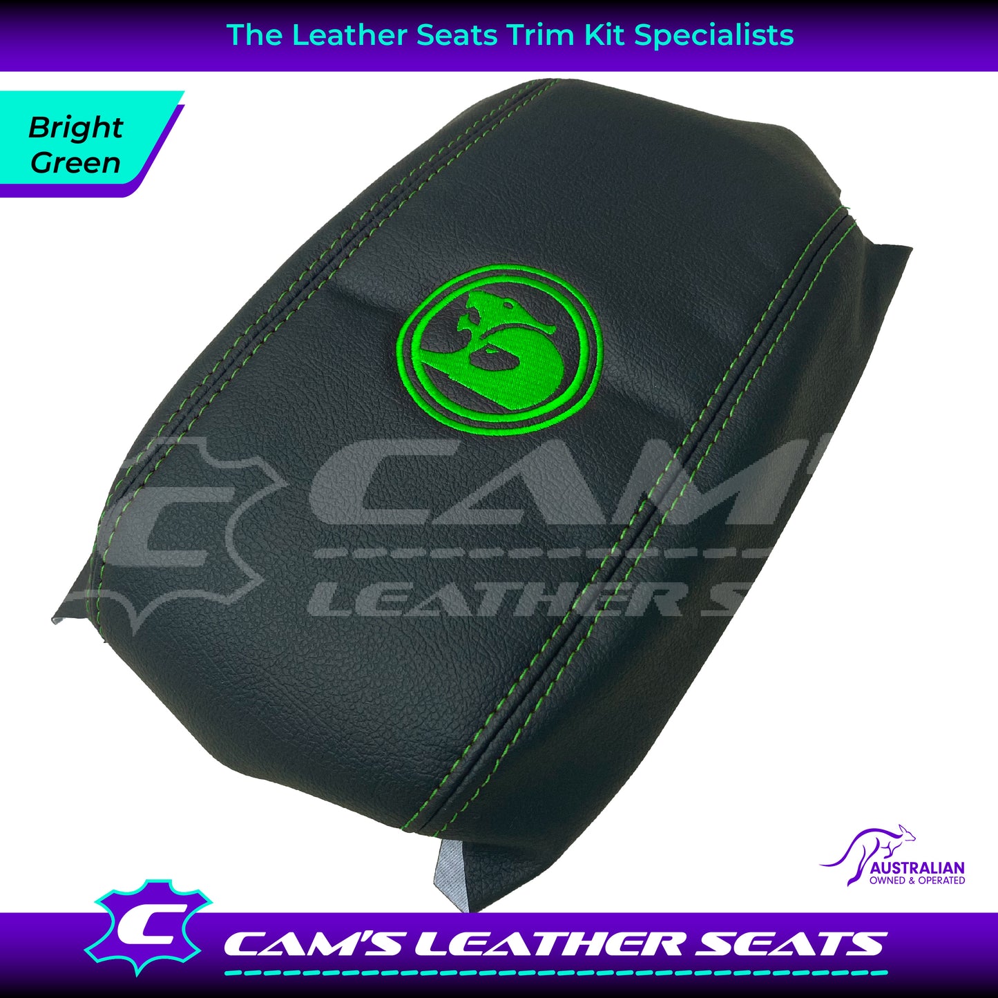 CONSOLE COVER ARM REST CUSTOM TO FIT HOLDEN VT VX VU HSV LOGO CHOOSE COLOUR