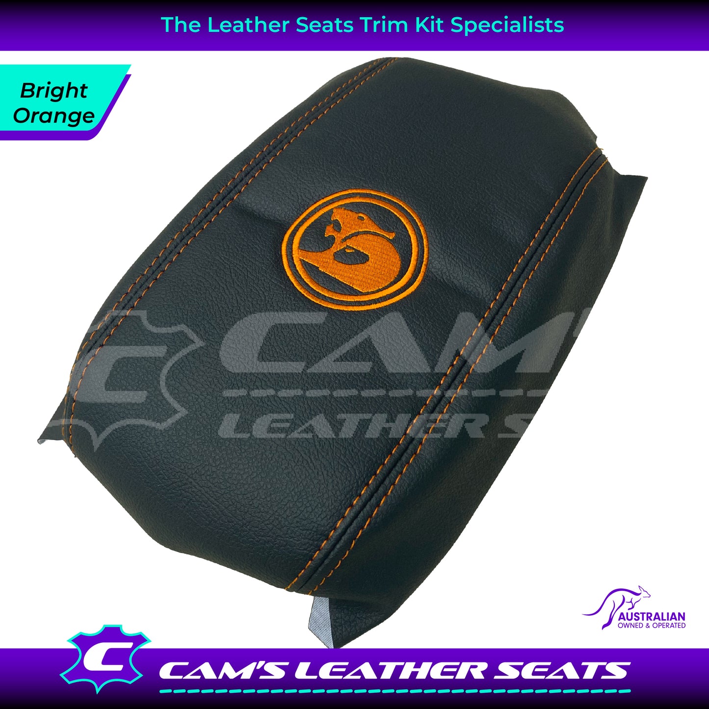 CONSOLE COVER ARM REST CUSTOM TO FIT HOLDEN VT VX VU HSV LOGO CHOOSE COLOUR