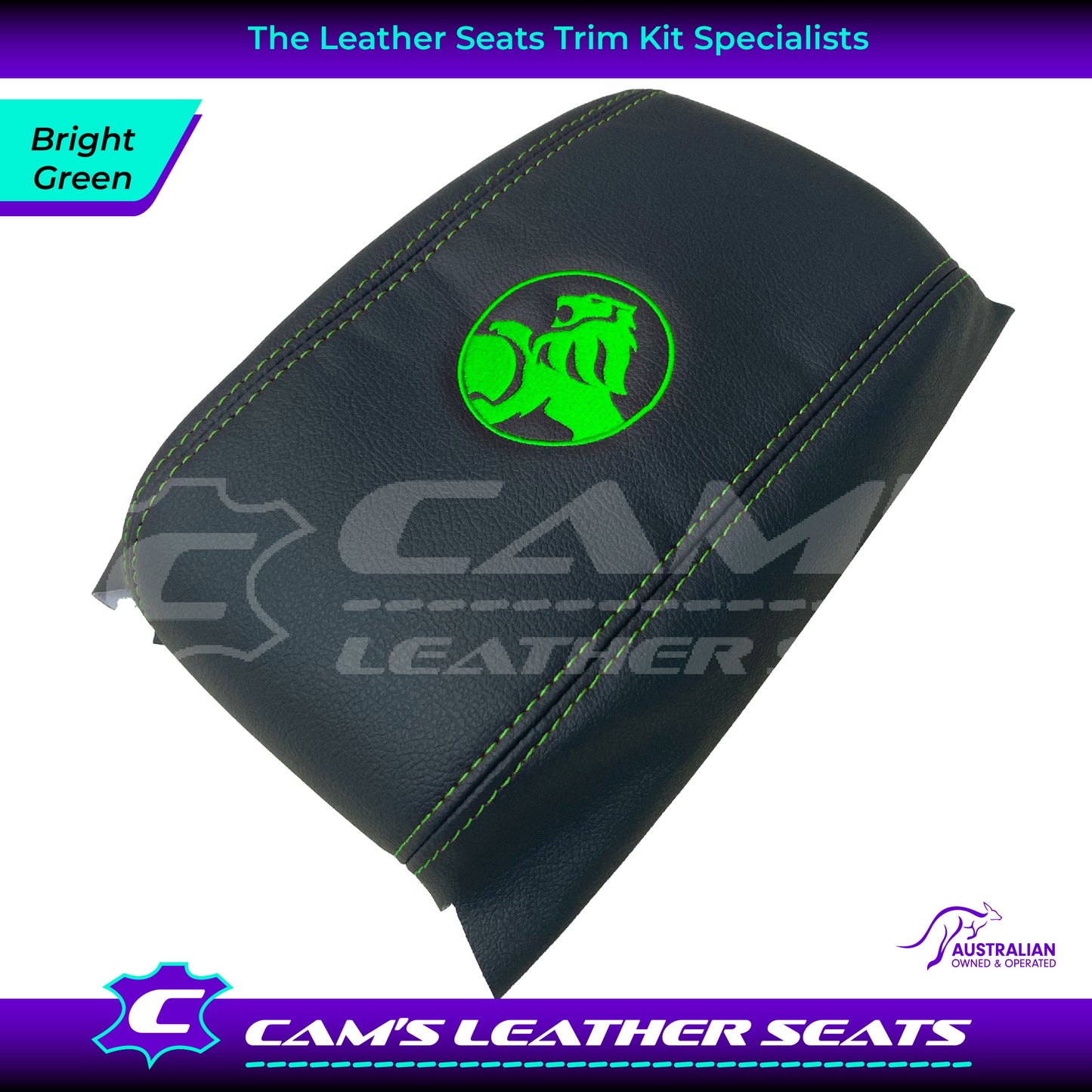 CONSOLE COVER ARM REST CUSTOM TO FIT HOLDEN VT VX VU LION LOGO CHOOSE COLOUR