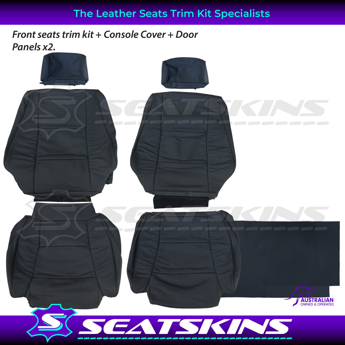 LEATHER SEATS TRIM KIT FOR HSV VN SV89/SV500 GREY 5 SEATS