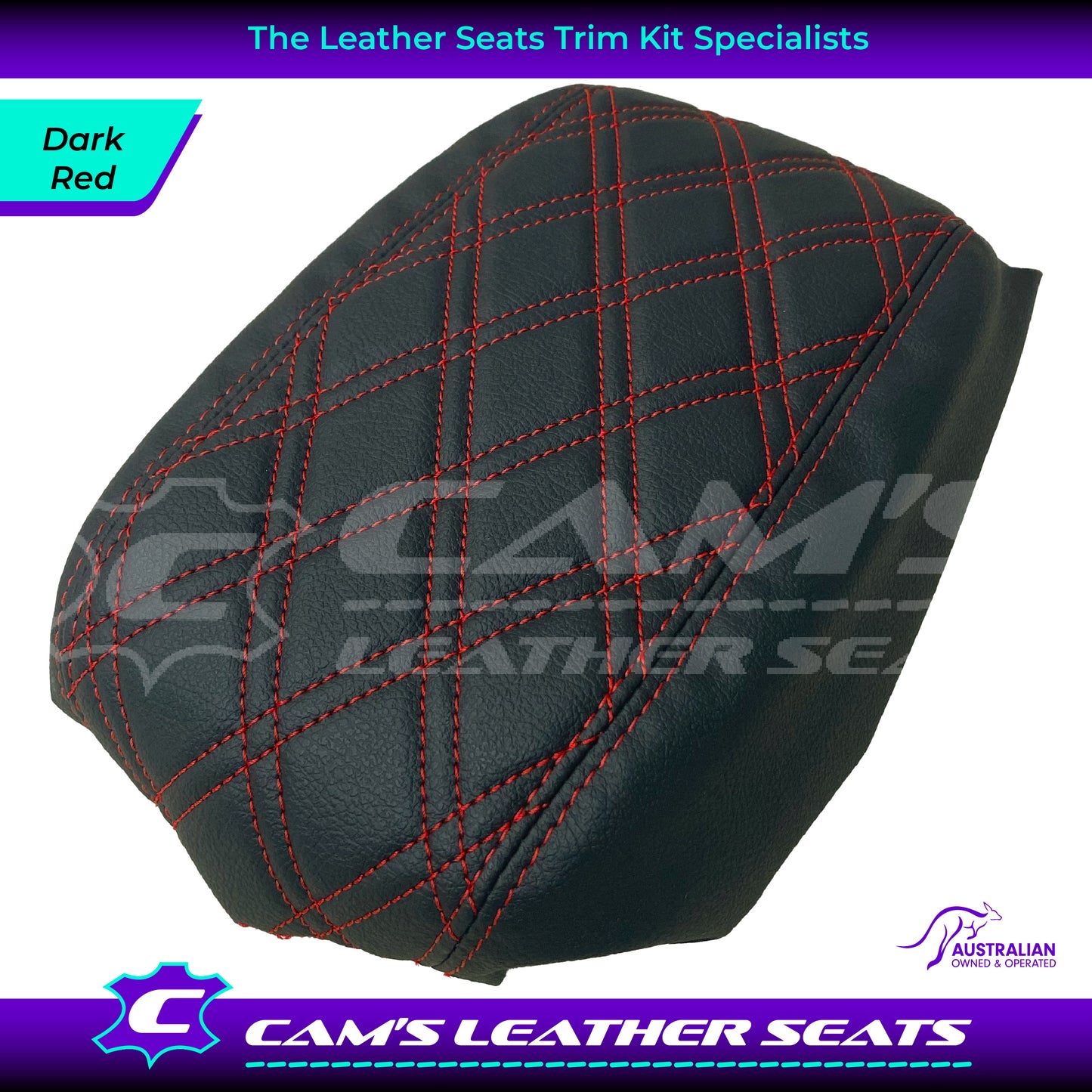 CONSOLE COVER ARM REST CUSTOM TO FIT HOLDEN VT VX VU TWIN DIAMOND STITCH CHOOSE COLOUR