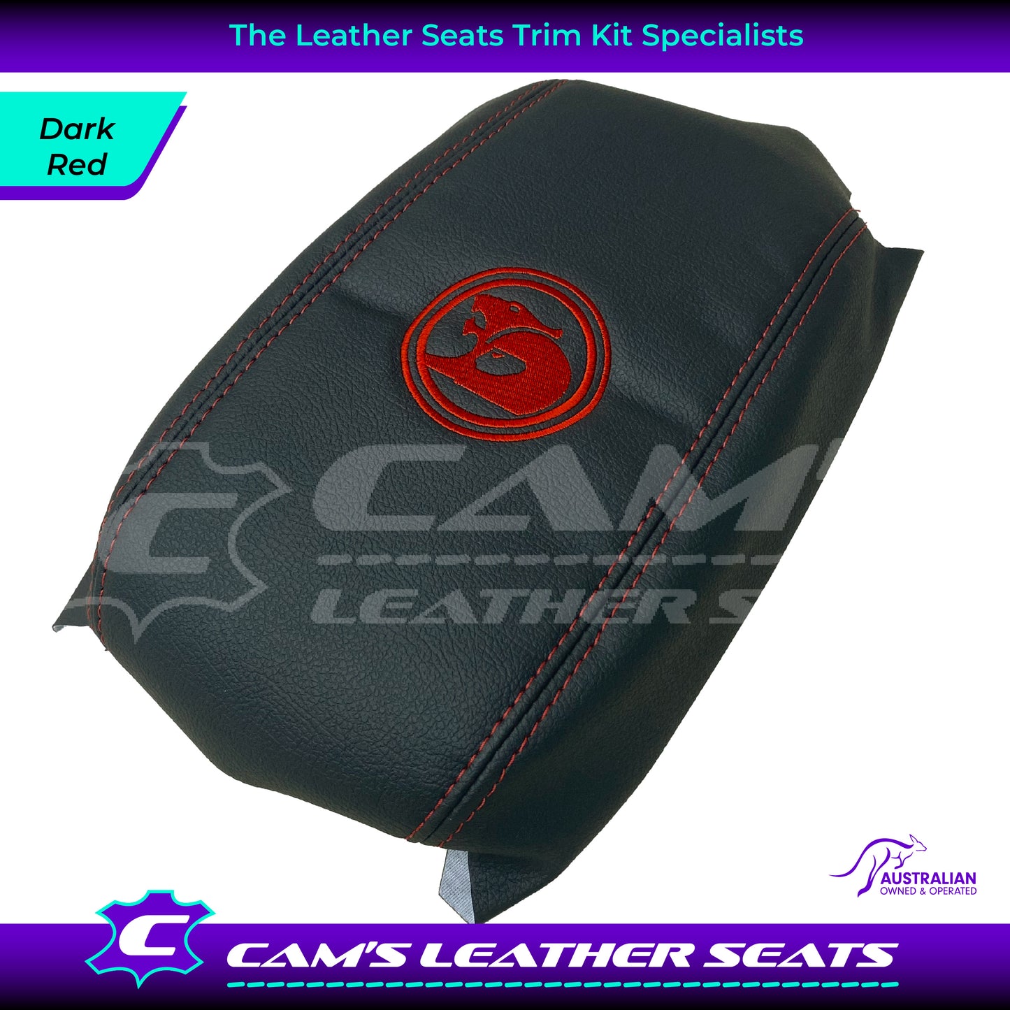 CONSOLE COVER ARM REST CUSTOM TO FIT HOLDEN VT VX VU HSV LOGO CHOOSE COLOUR