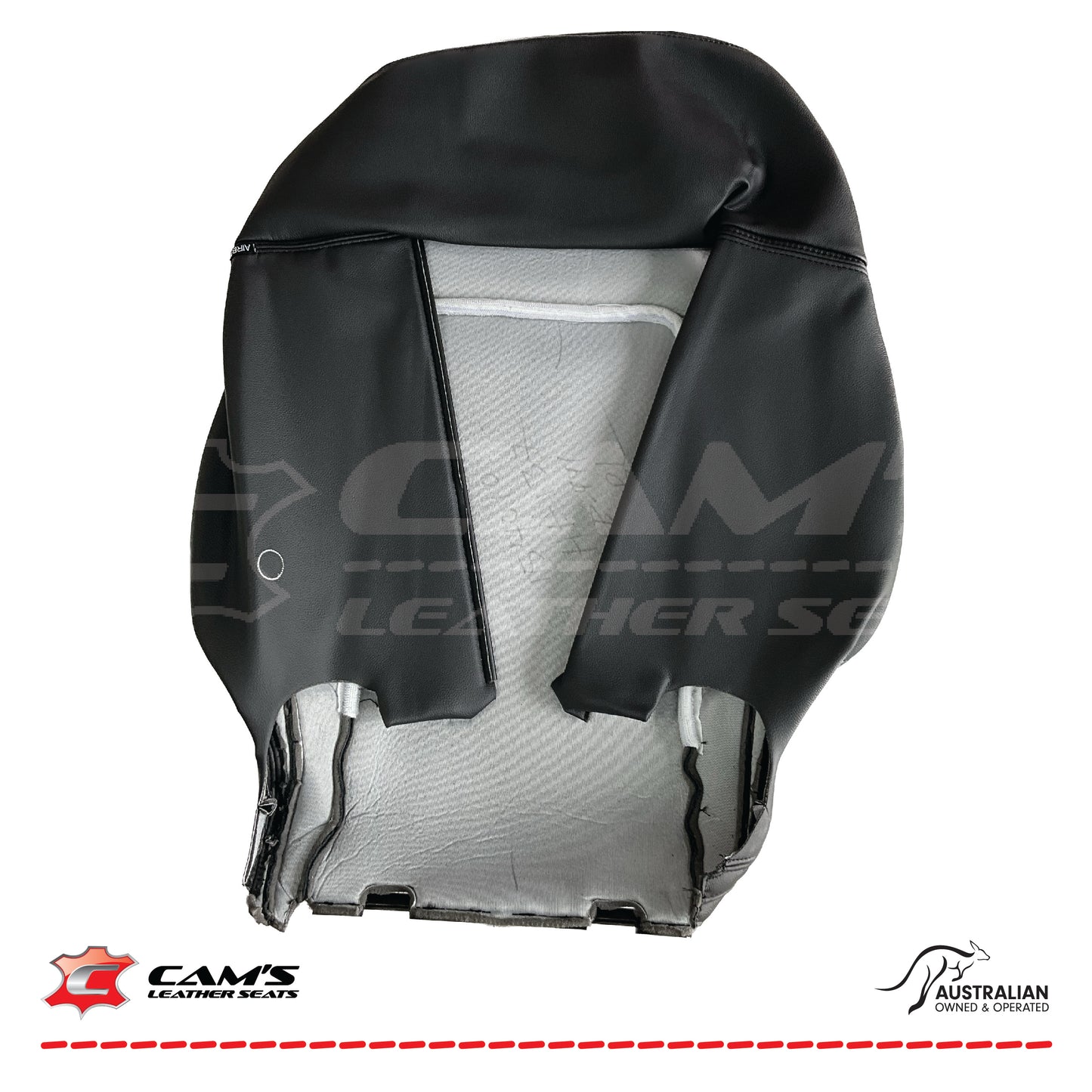 LEATHER TRIM FOR HOLDEN FRONT SEAT BACK REST VE SS SSV ONYX GREY LH OR RH