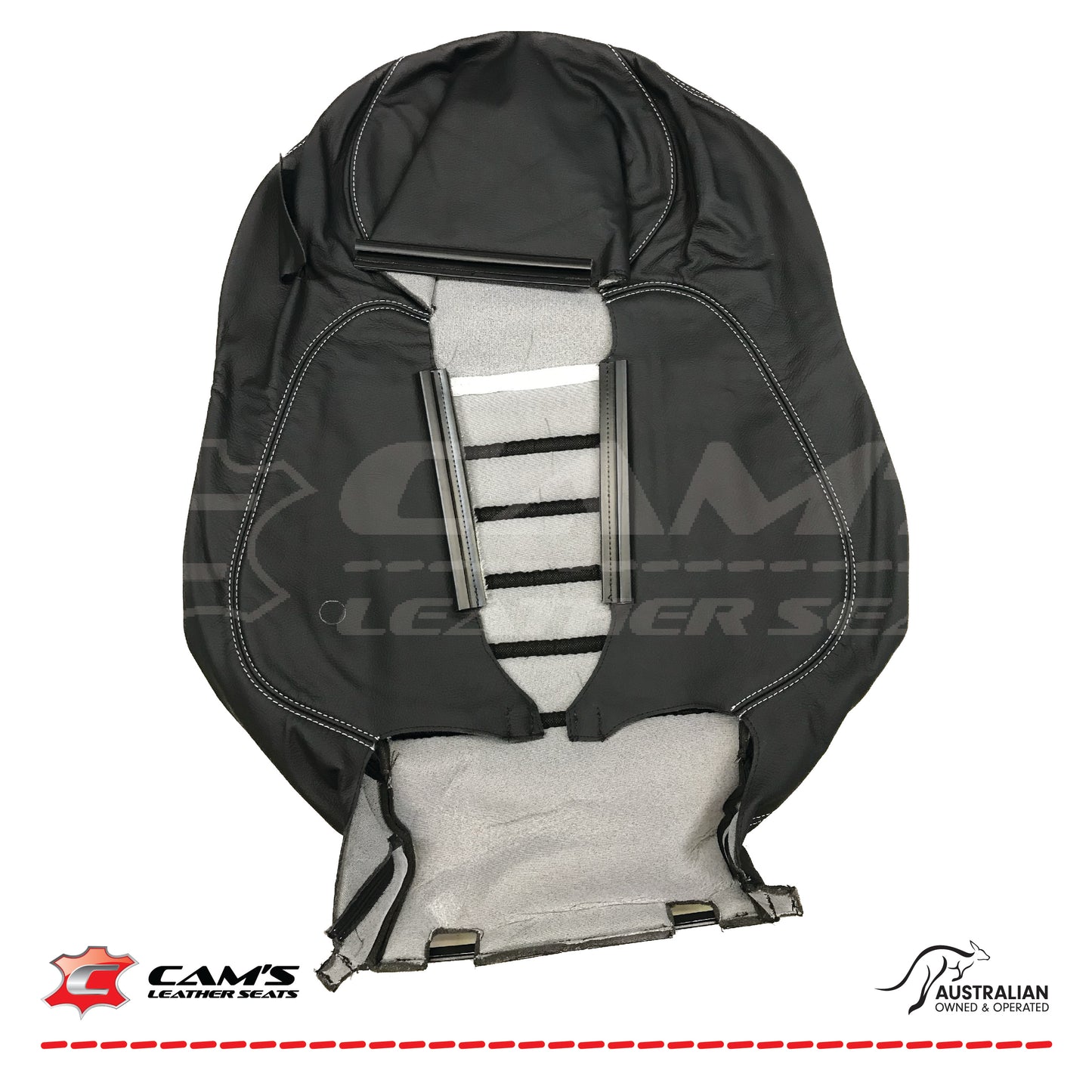 LEATHER TRIM FOR HOLDEN HSV GTO COUPE FRONT SEAT BACK REST ANTHRACITE LH OR RH