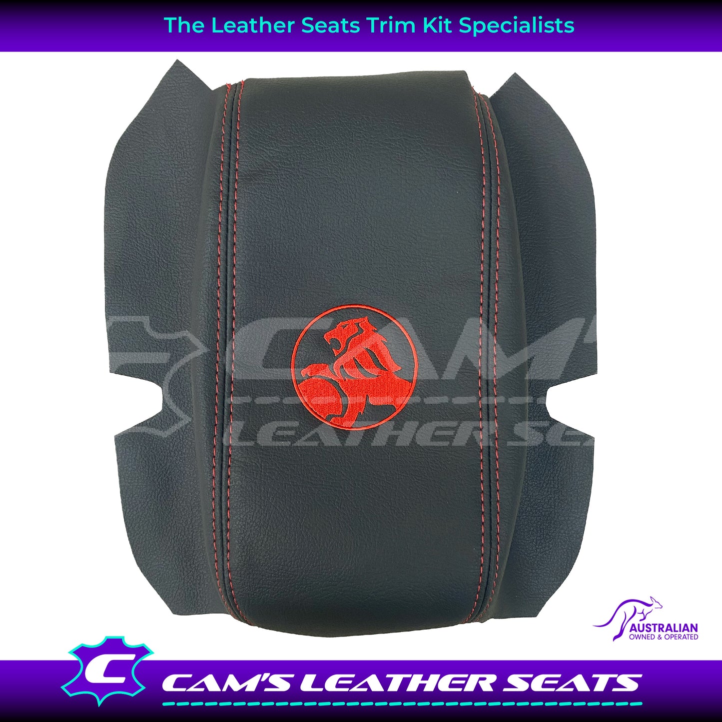 CONSOLE COVER ARM REST CUSTOM TO FIT HOLDEN VT VX VU LION LOGO CHOOSE COLOUR
