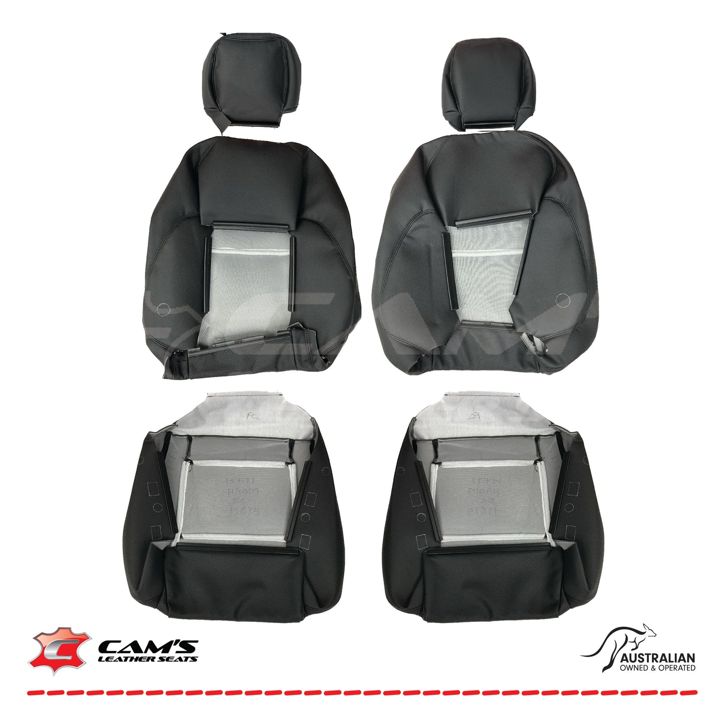 LEATHER SEATS TRIM KIT FOR HOLDEN VY S2 / VZ SS UTE FACTORY ANTHRACITE STYLE
