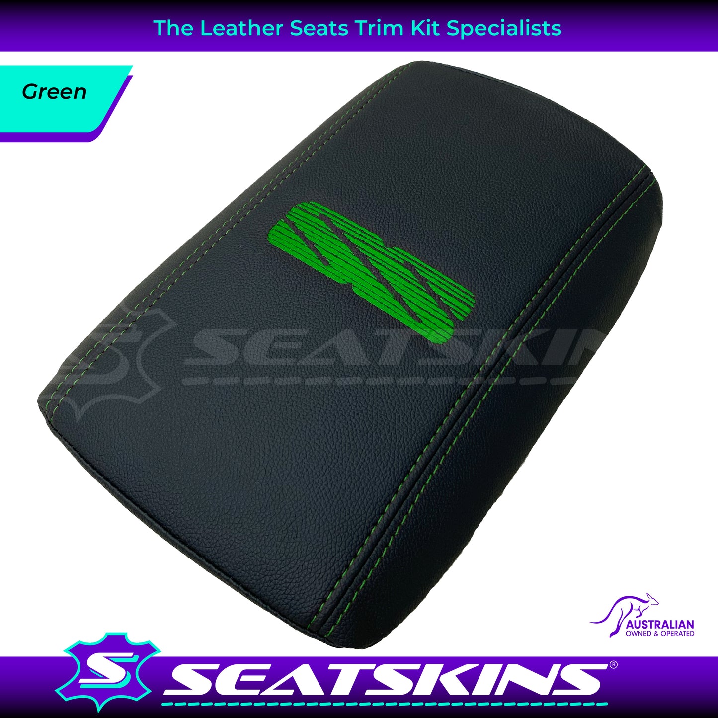 CONSOLE COVER ARM REST CUSTOM TO FIT HOLDEN VE VF LOW BROCK SS LOGO CHOOSE COLOUR