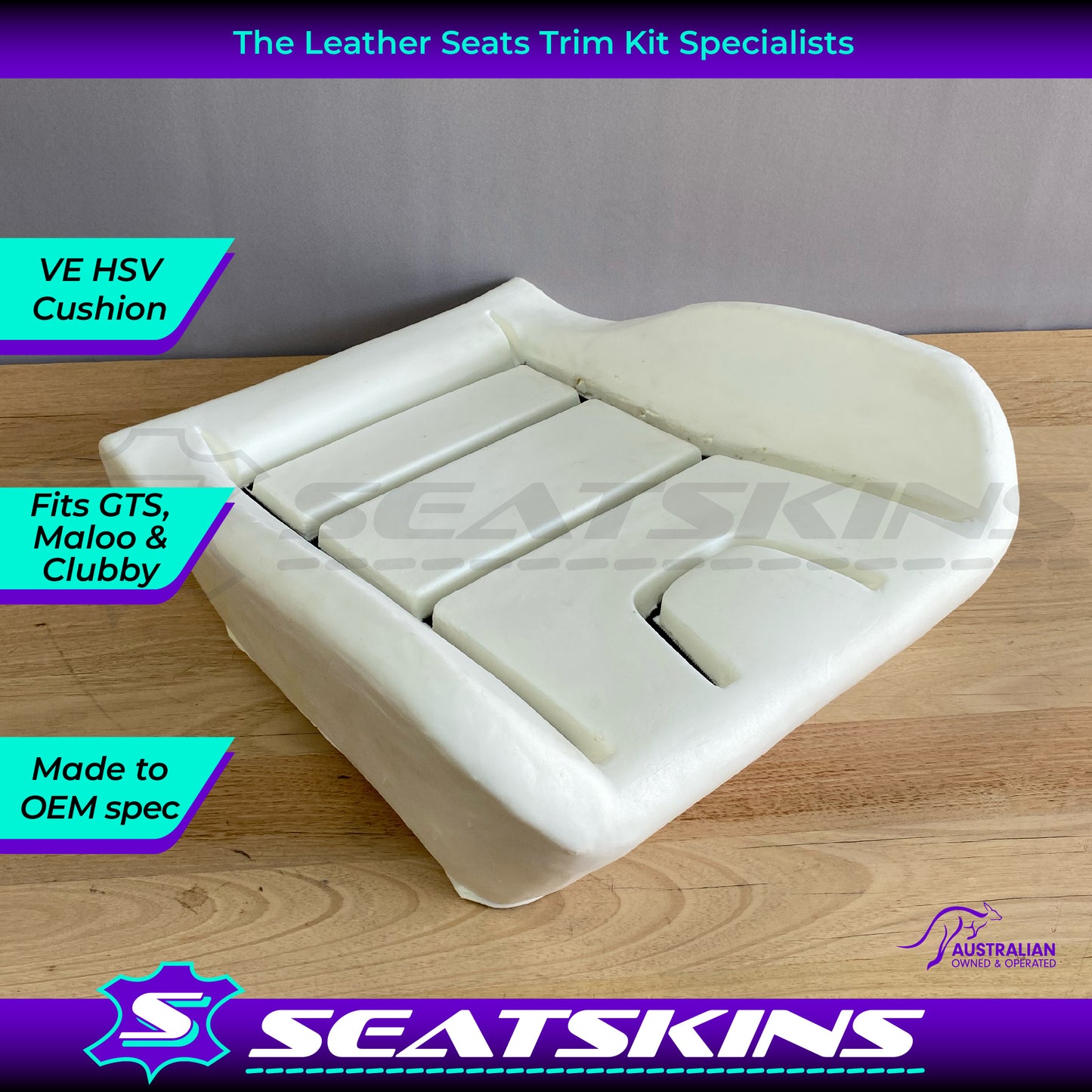 Foam Base Cushion Pad to fit Holden VE HSV GTS Clubsport Maloo for driver or passenger front seat