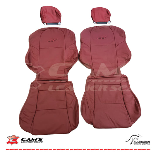 LEATHER SEATS TRIM KIT FOR HOLDEN VY SERIES 1 SS UTE RED HOT FACTORY STYLE