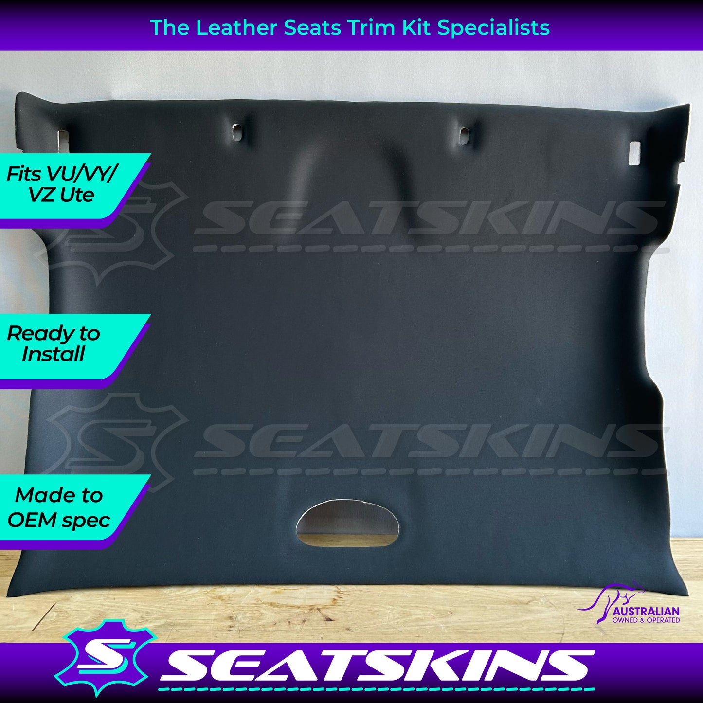 HEAD LINING ROOF LINING BOARD TO FIT HOLDEN VU VY VZ UTE TRIMMED IN BLACK FABRIC