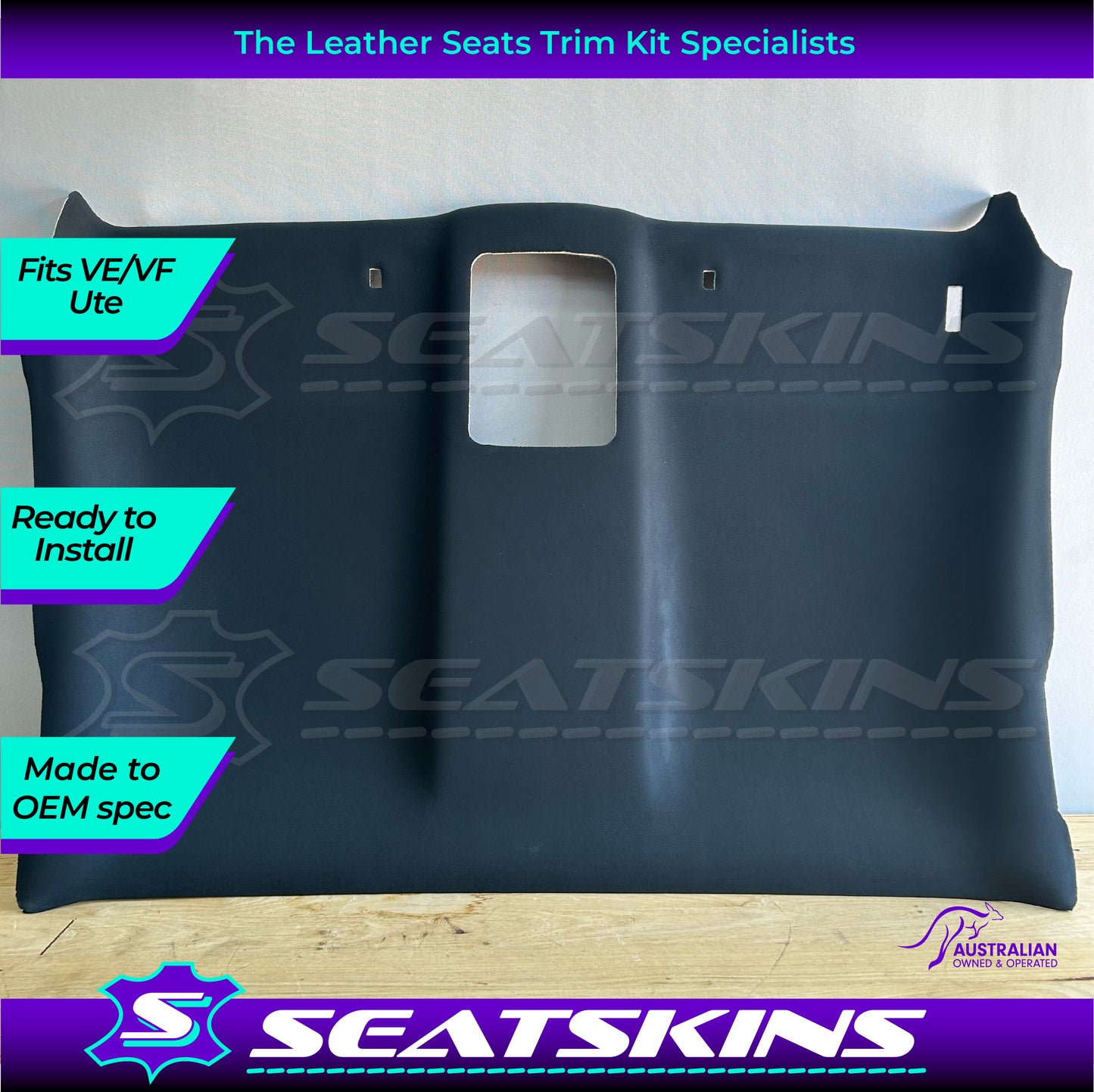 HEAD LINING ROOF LINING BOARD TO FIT HOLDEN VE UTE TRIMMED IN BLACK FABRIC