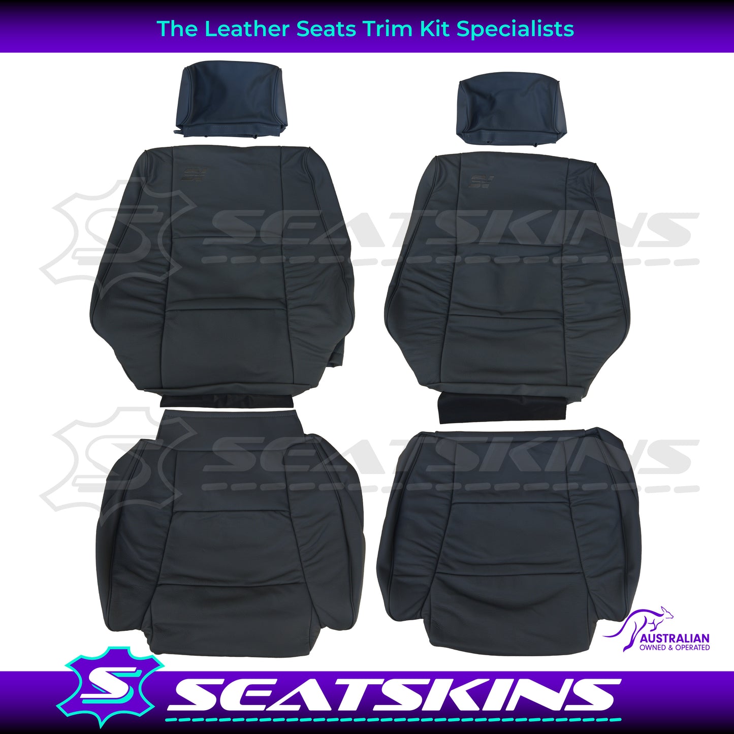 LEATHER SEATS TRIM KIT FOR HSV VN SV89/SV500 GREY 5 SEATER