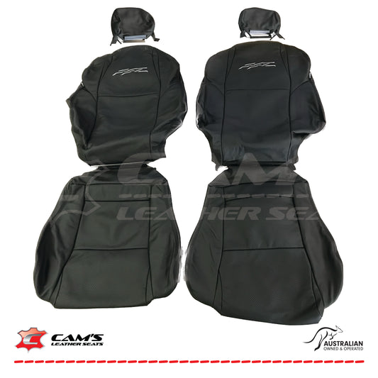 LEATHER SEATS TRIM KIT FOR HOLDEN VZ SSZ UTE ANTHRACITE BLACK