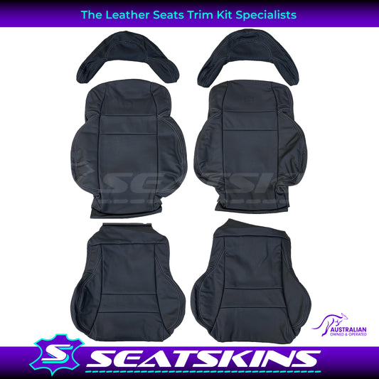 LEATHER SEATS TRIM KIT FOR HOLDEN HSV VT/VX COULSONS BLACK NAPPA 2 SEATS