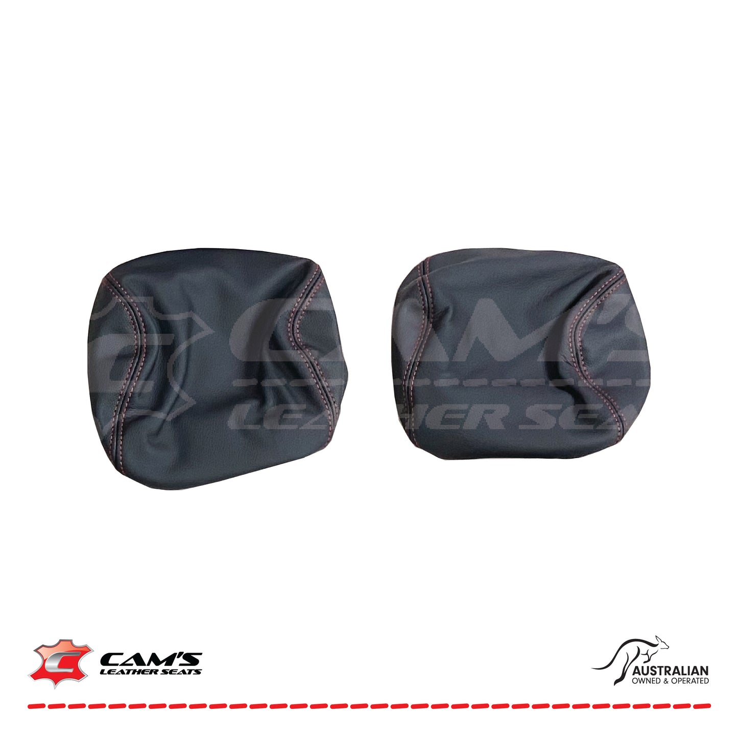 LEATHER SEATS TRIM KIT FOR HOLDEN VE SS UTE ONYX RED SPECIAL STITCH INSERTS