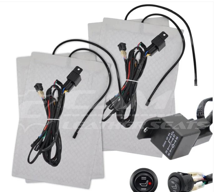 Seat Heaters 2 Seats universal car seat warmers, dual heat setting switch, 12V