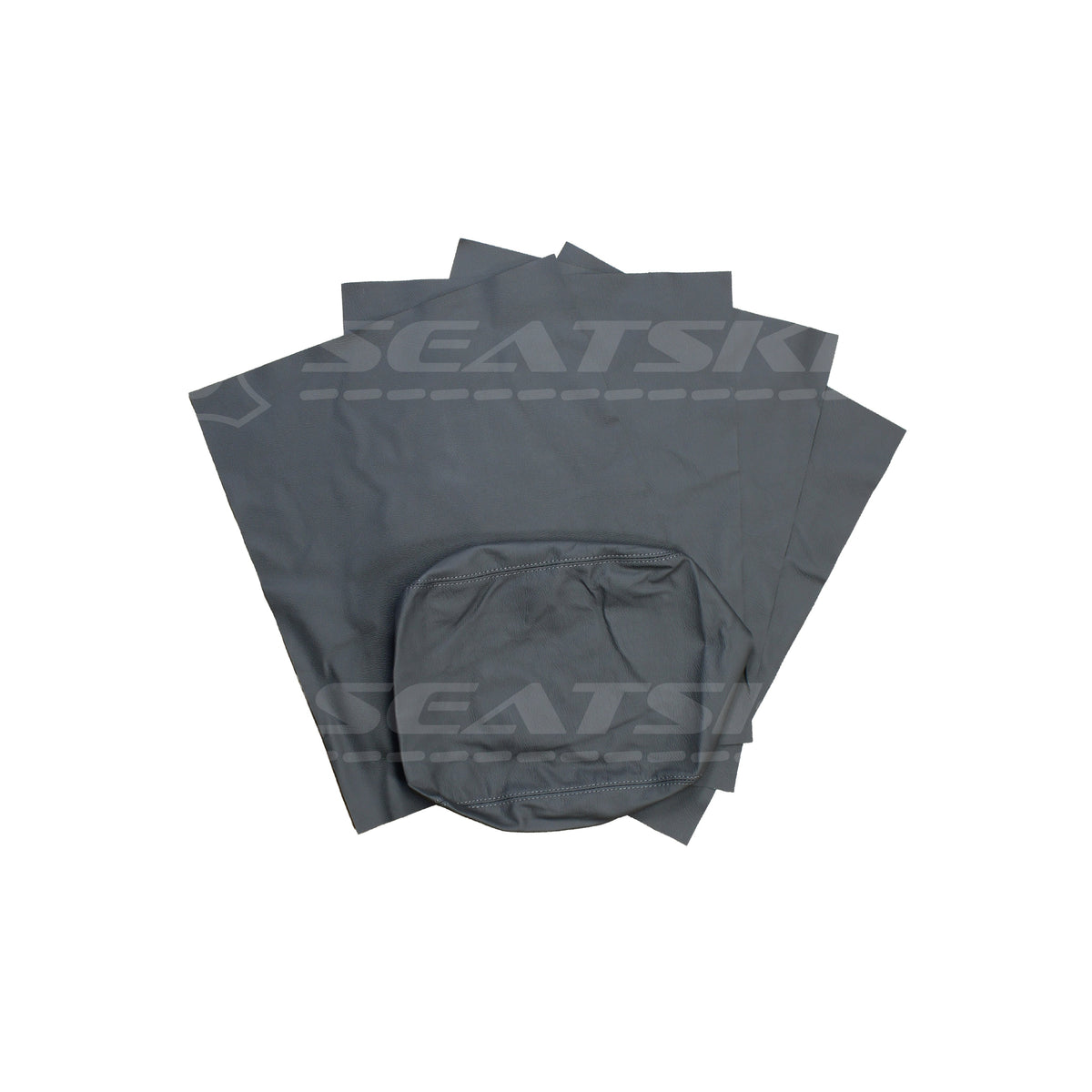 Replacement leather seat trim kit for TOYOTA LANDCRUISER 100 series GXL dark grey 5 seats – product view 6
