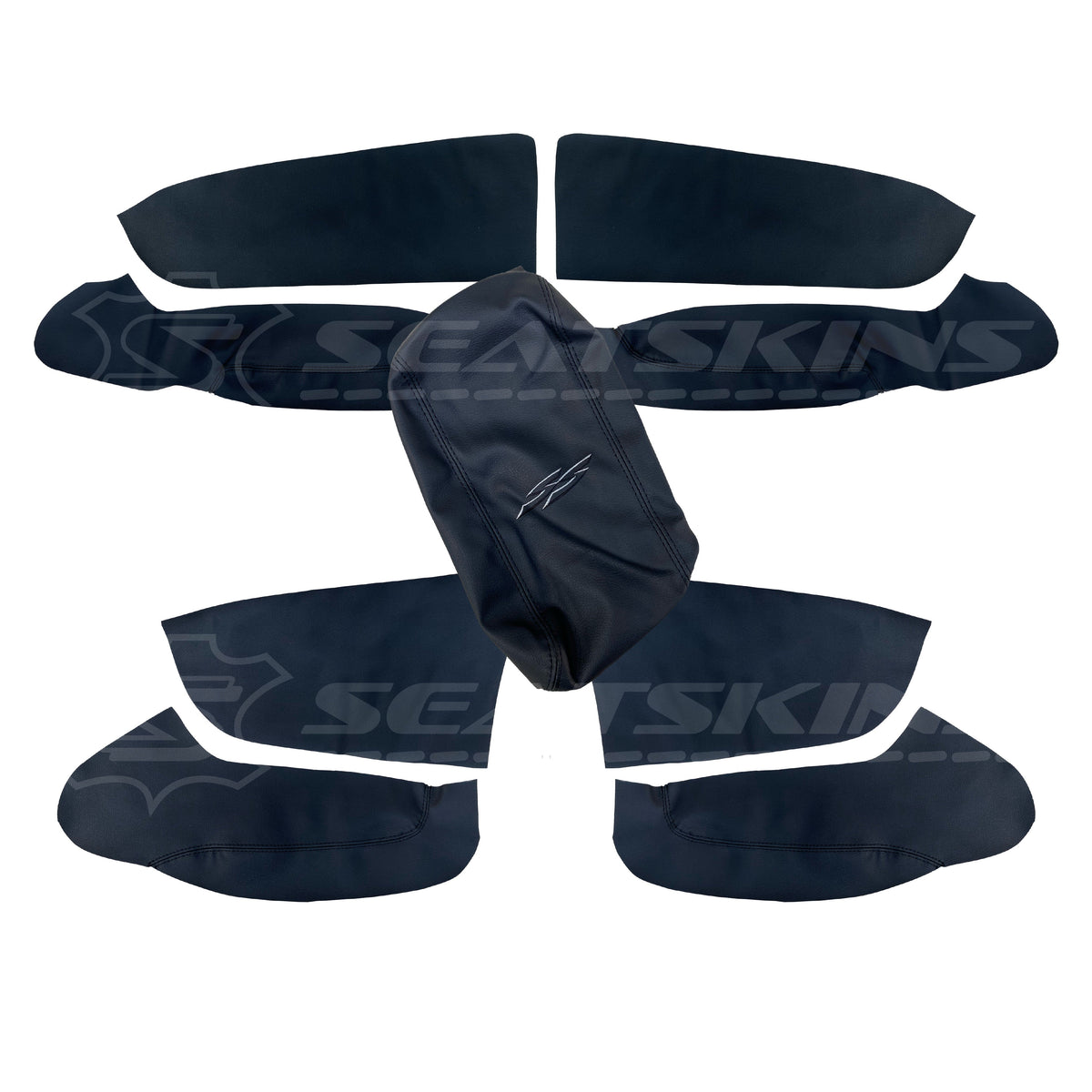 LEATHER SEATS TRIM KIT FOR HOLDEN VY S2 / VZ SS CREWMAN ANTHRACITE BLACK