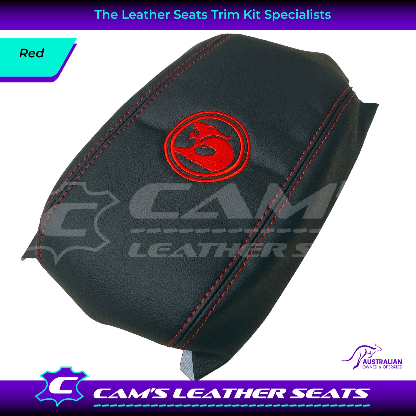 CONSOLE COVER ARM REST CUSTOM TO FIT HOLDEN VT VX VU HSV LOGO CHOOSE COLOUR
