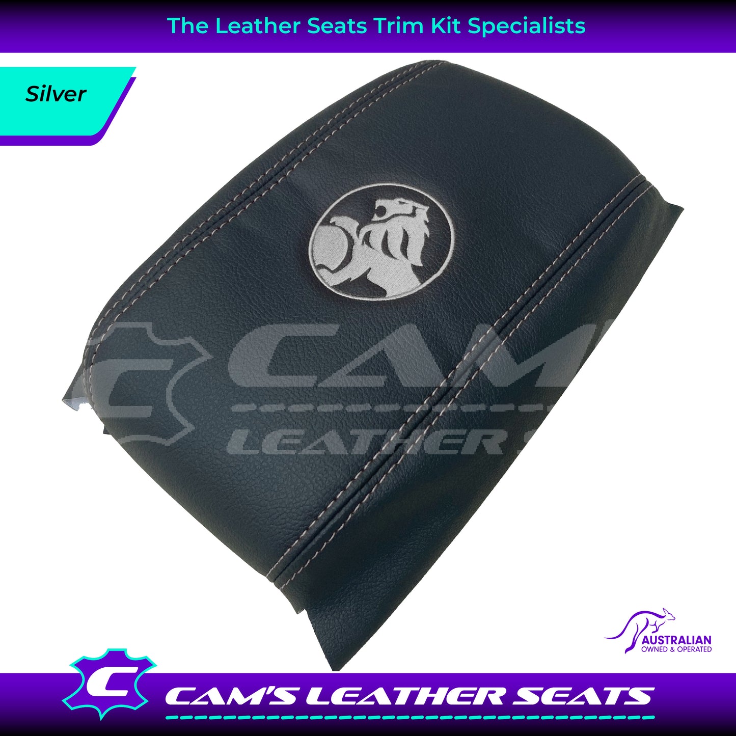 CONSOLE COVER ARM REST CUSTOM TO FIT HOLDEN VT VX VU LION LOGO CHOOSE COLOUR