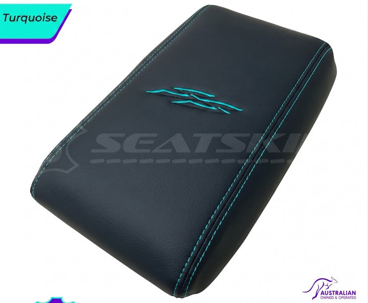 CONSOLE COVER ARM REST CUSTOM TO FIT HOLDEN VY VZ SS LOGO CHOOSE COLOUR