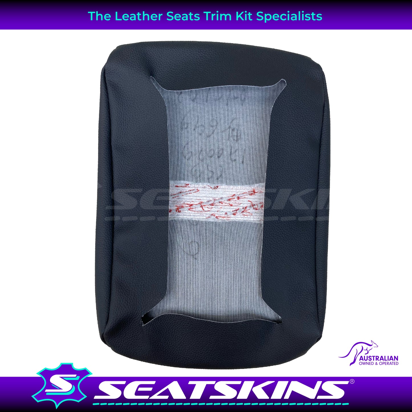 CONSOLE COVER ARM REST CUSTOM TO FIT HOLDEN VE VF LOW BROCK SS LOGO CHOOSE COLOUR