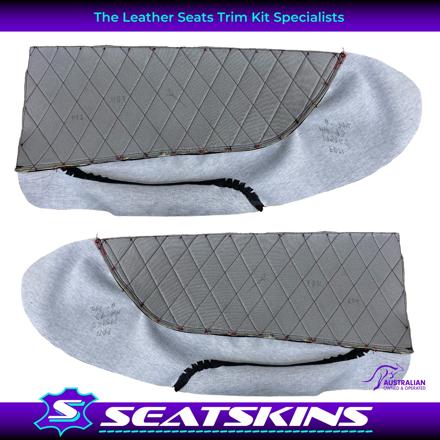 DOOR INSERT TRIMS X2 TO FIT HOLDEN VT VX VU VY VZ DIAMOND STITCH CHOOSE COLOUR