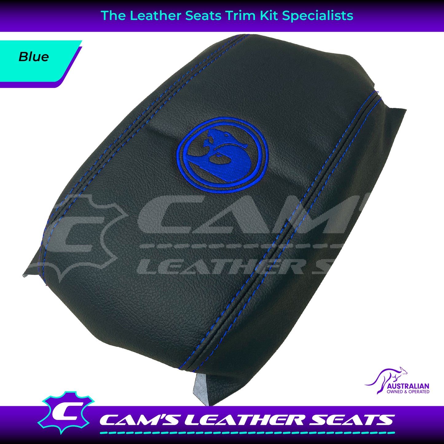CONSOLE COVER ARM REST CUSTOM TO FIT HOLDEN VT VX VU HSV LOGO CHOOSE COLOUR