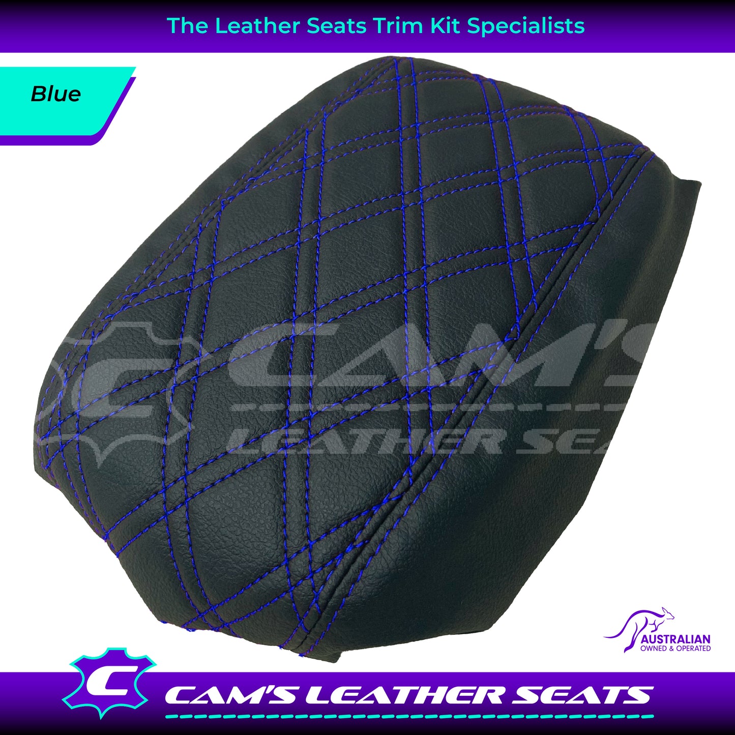 CONSOLE COVER ARM REST CUSTOM TO FIT HOLDEN VT VX VU TWIN DIAMOND STITCH CHOOSE COLOUR