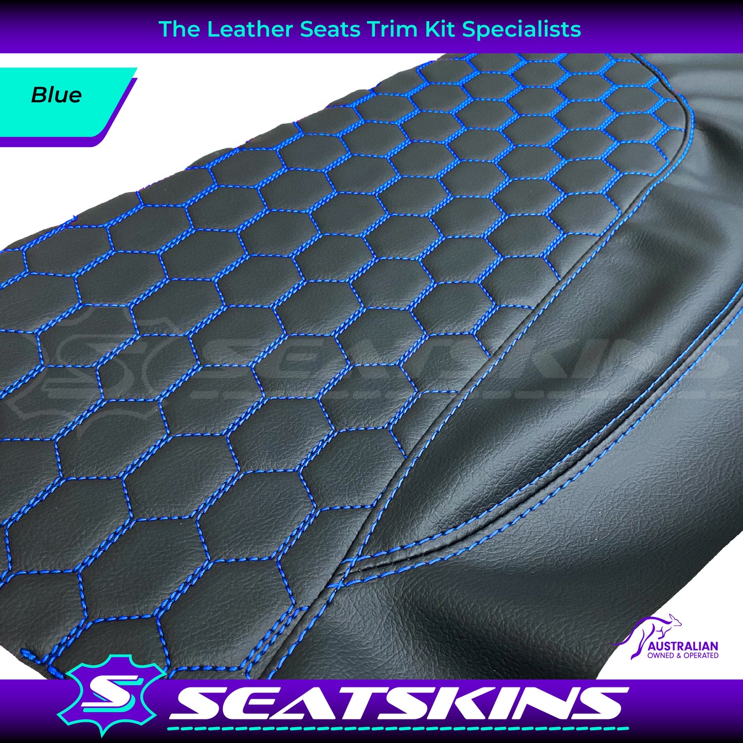 DOOR INSERT TRIMS X2 TO FIT HOLDEN VT VX VU VY VZ HEXAGON STITCH CHOOSE COLOUR