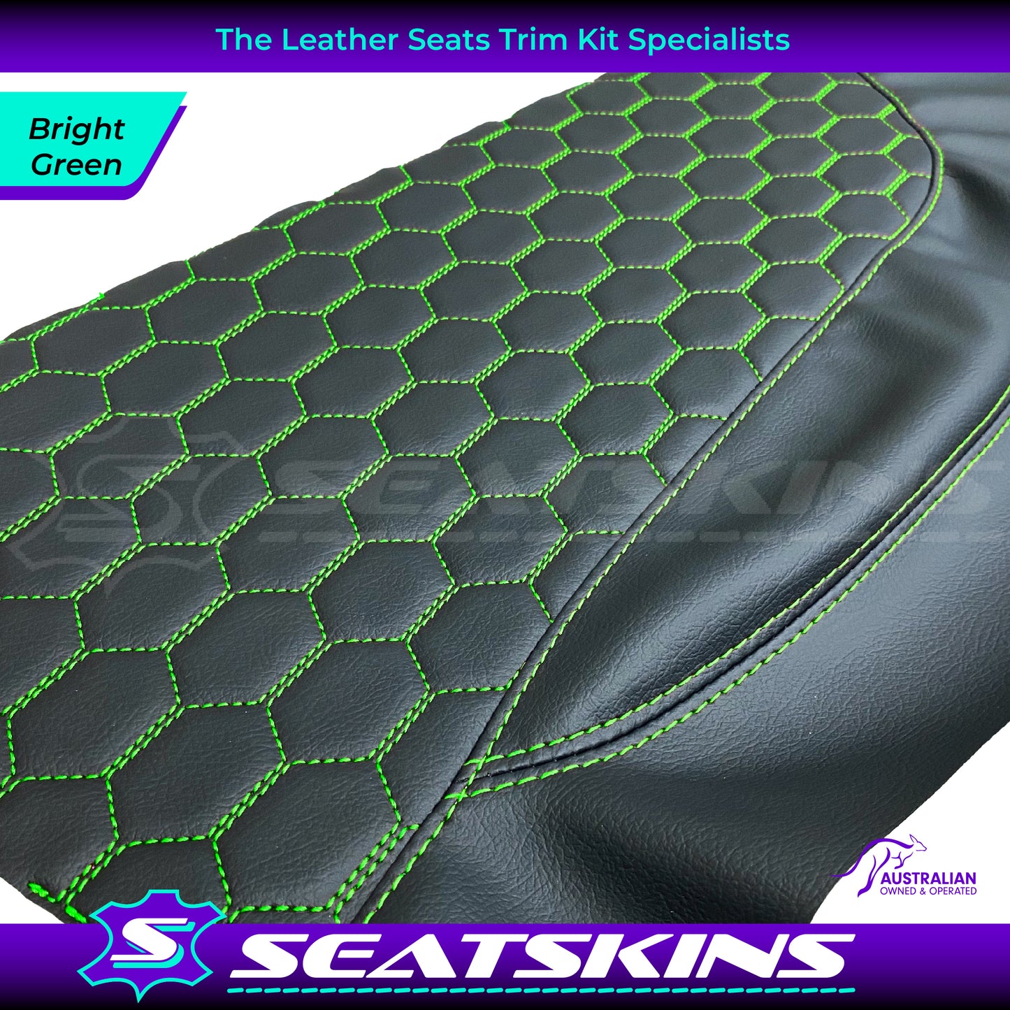 DOOR INSERT TRIMS X2 TO FIT HOLDEN VT VX VU VY VZ HEXAGON STITCH CHOOSE COLOUR