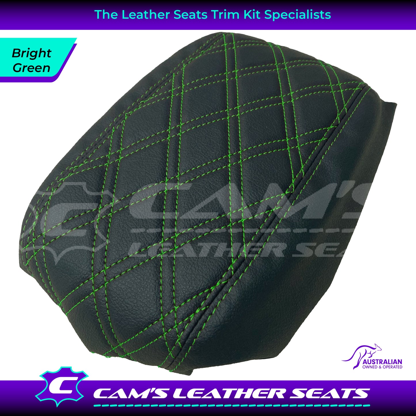 CONSOLE COVER ARM REST CUSTOM TO FIT HOLDEN VT VX VU TWIN DIAMOND STITCH CHOOSE COLOUR
