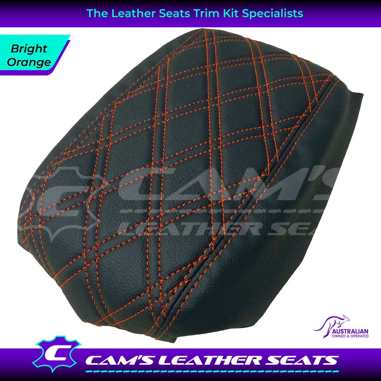 CONSOLE COVER ARM REST CUSTOM TO FIT HOLDEN VT VX VU TWIN DIAMOND STITCH CHOOSE COLOUR