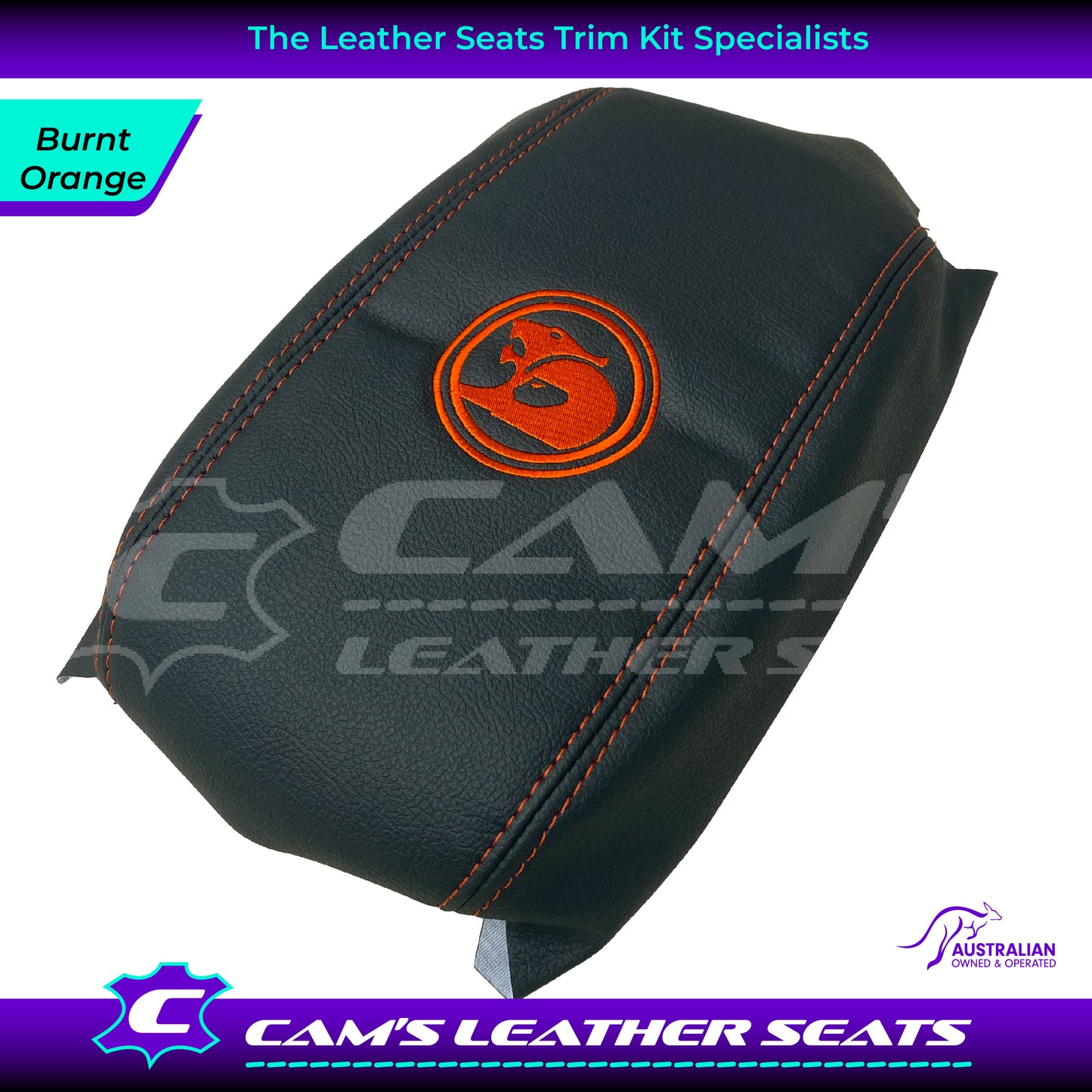 CONSOLE COVER ARM REST CUSTOM TO FIT HOLDEN VT VX VU HSV LOGO CHOOSE COLOUR