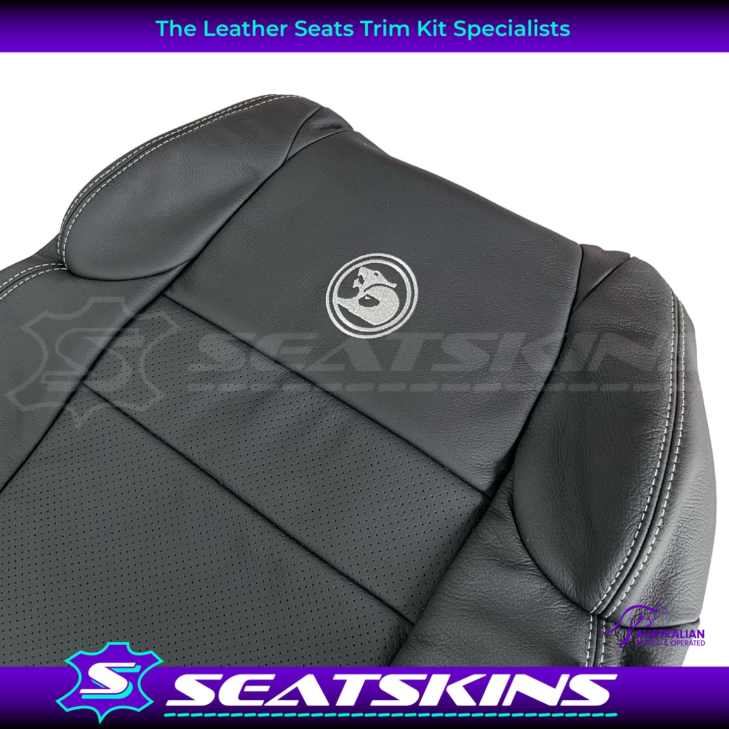 LEATHER SEATS TRIM KIT FOR VY2/VZ HSV HOLDEN MALOO R8 UTE 2 SEAT ANTHRACITE
