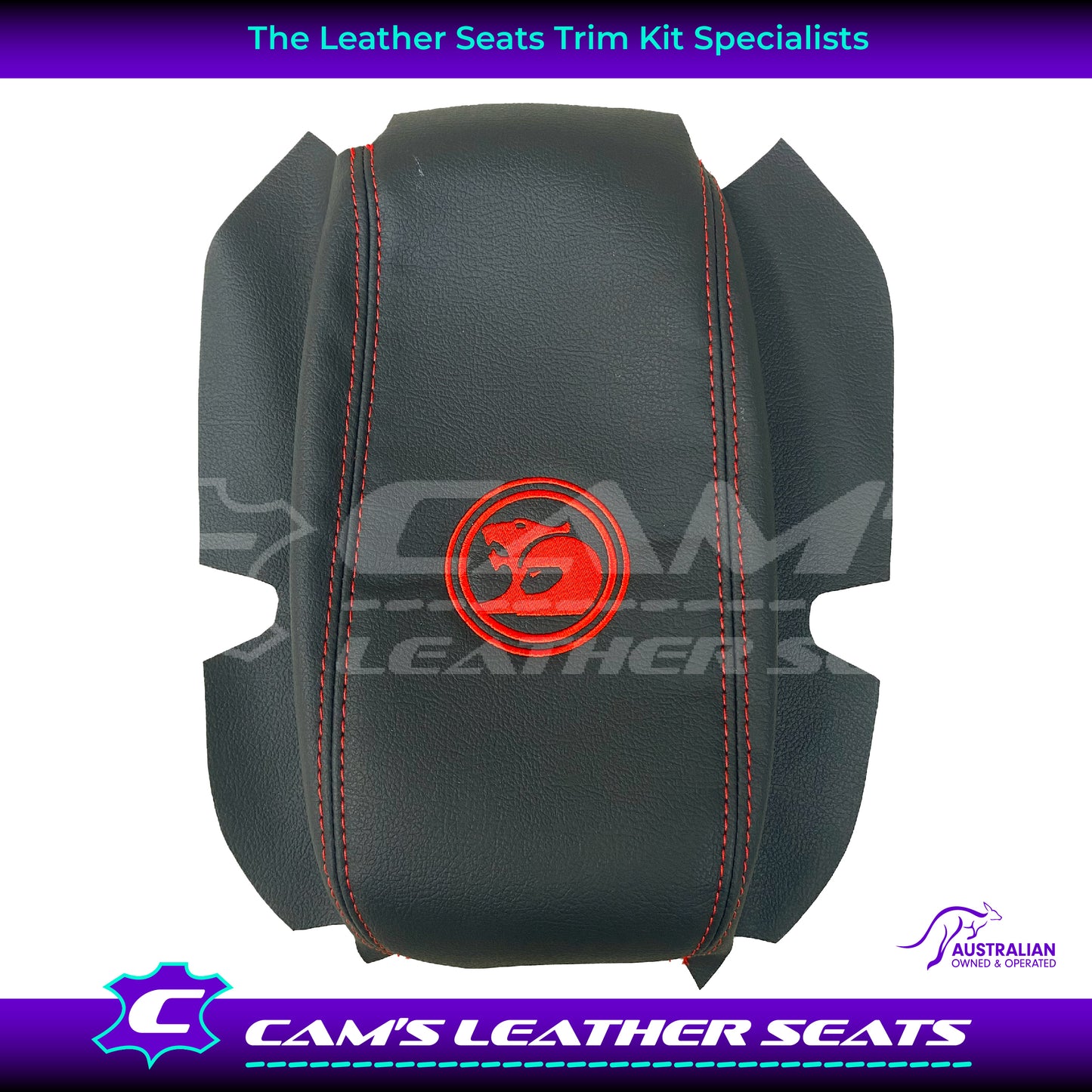 CONSOLE COVER ARM REST CUSTOM TO FIT HOLDEN VT VX VU HSV LOGO CHOOSE COLOUR