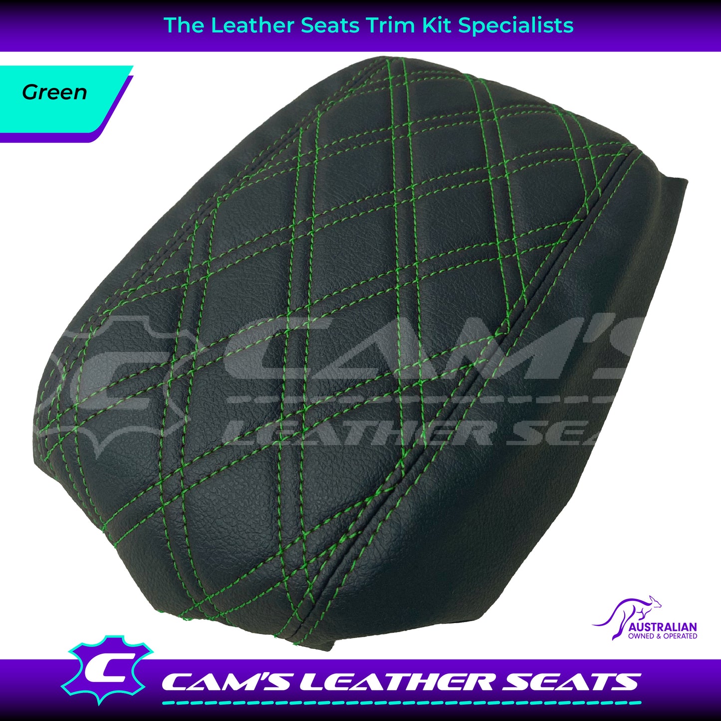 CONSOLE COVER ARM REST CUSTOM TO FIT HOLDEN VT VX VU TWIN DIAMOND STITCH CHOOSE COLOUR