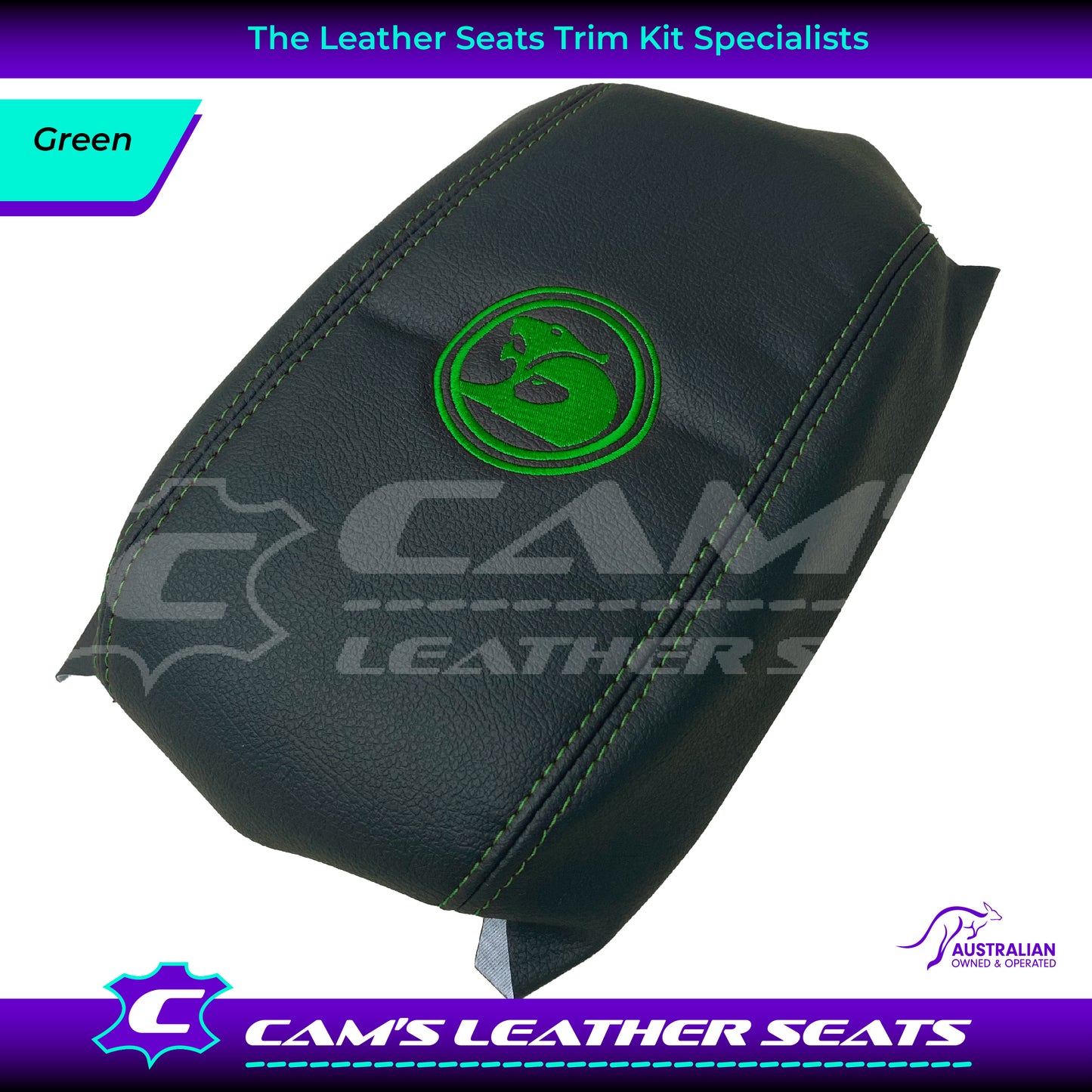 CONSOLE COVER ARM REST CUSTOM TO FIT HOLDEN VT VX VU HSV LOGO CHOOSE COLOUR