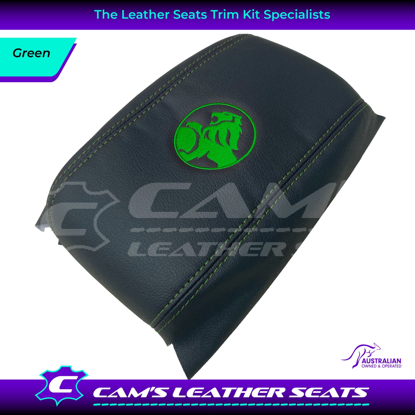 CONSOLE COVER ARM REST CUSTOM TO FIT HOLDEN VT VX VU LION LOGO CHOOSE COLOUR