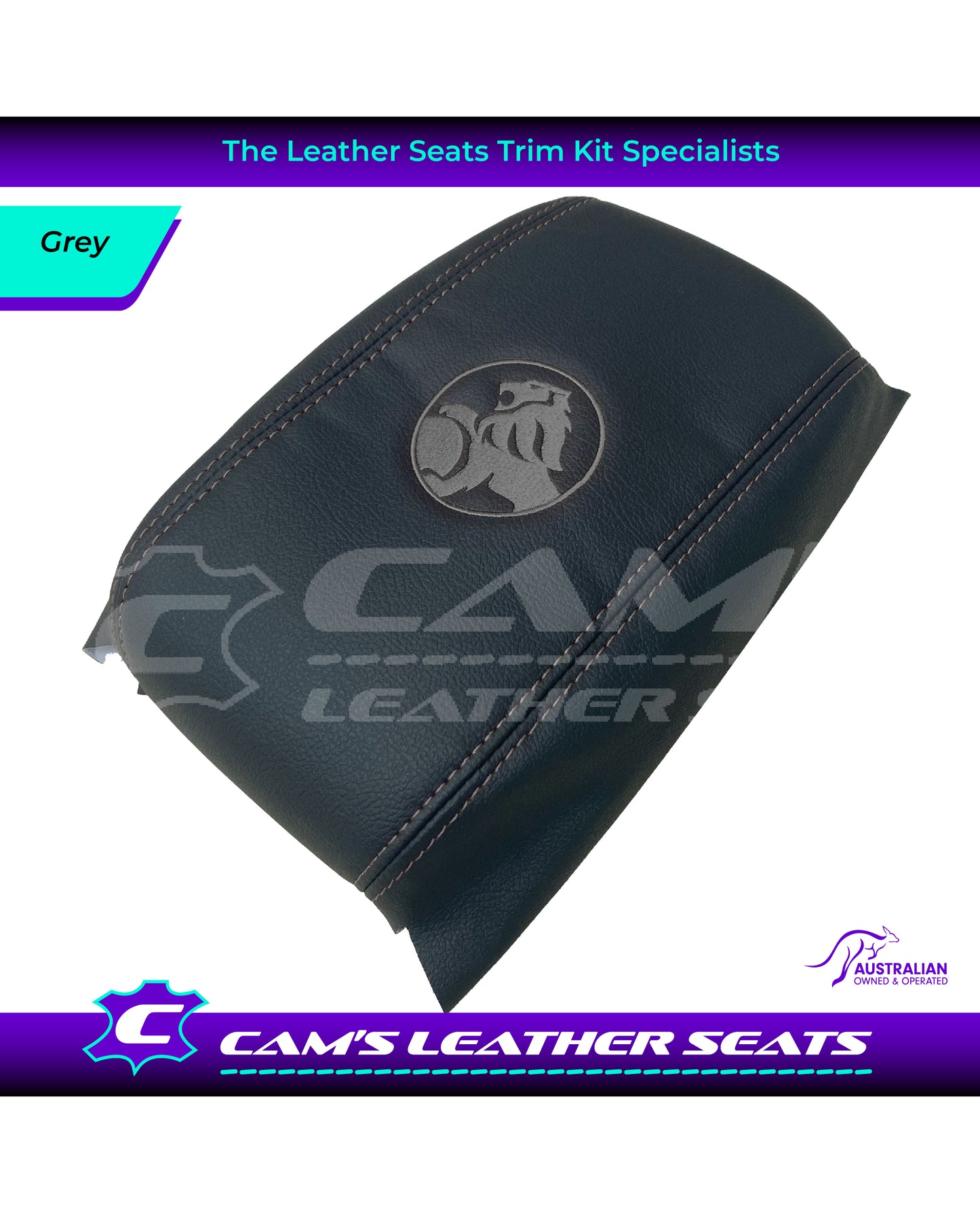 CONSOLE COVER ARM REST CUSTOM TO FIT HOLDEN VT VX VU LION LOGO CHOOSE COLOUR