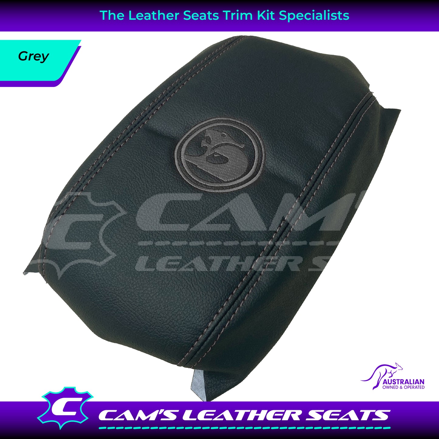 CONSOLE COVER ARM REST CUSTOM TO FIT HOLDEN VT VX VU HSV LOGO CHOOSE COLOUR