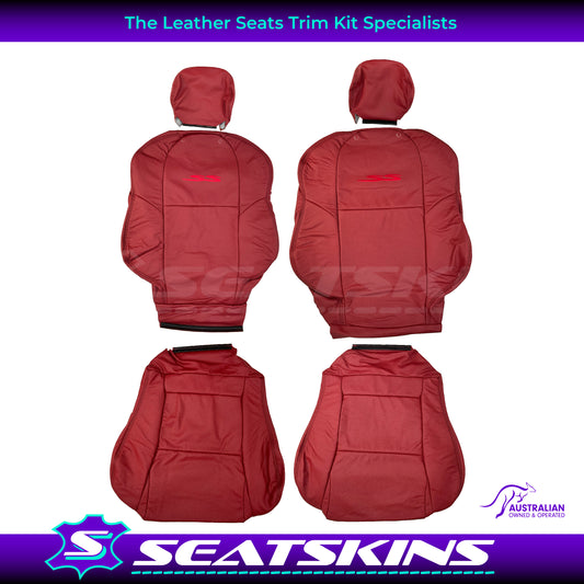 LEATHER SEATS TRIM KIT FOR HOLDEN VT / VX SS UTE RED HOT FACTORY STYLE IN REDHOT